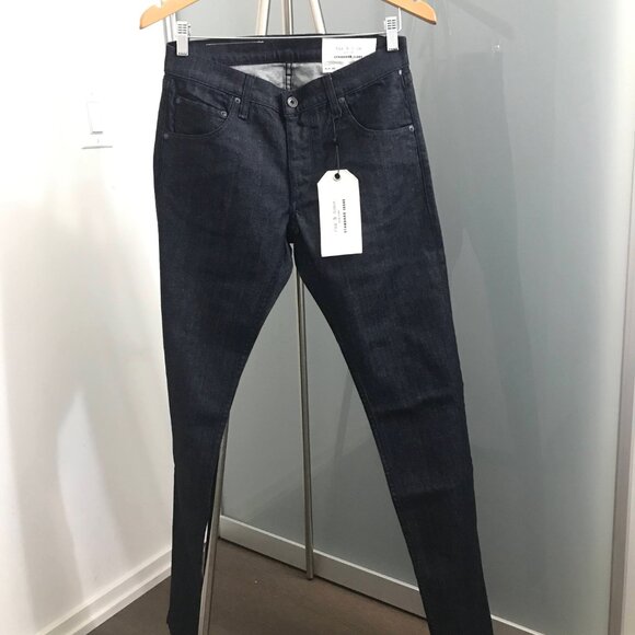 Rag & Bone Slim Fit Dark Indigo Authentic Stretch Jeans - Picture 8 of 10